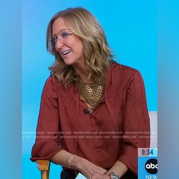 J.Crew featherweight satin blouse size M - Picture 3 of 3